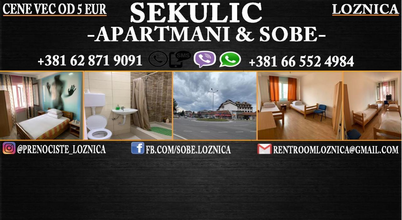 Apartmani Sekulic Loznica Eksteriør billede